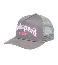 Godspeed Forever Trucker Hat Grey/Pink
