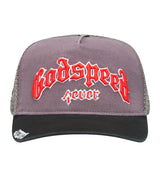 Godspeed Forever Trucker Hat Grey/Red