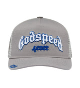 Godspeed Forever Trucker Hat Grey/Royal Blue