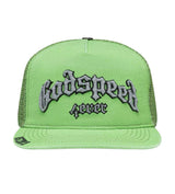 Godspeed Forever Trucker Hat Boom Lime Wash