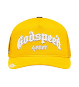 Godspeed Forever Trucker Hat Yellow