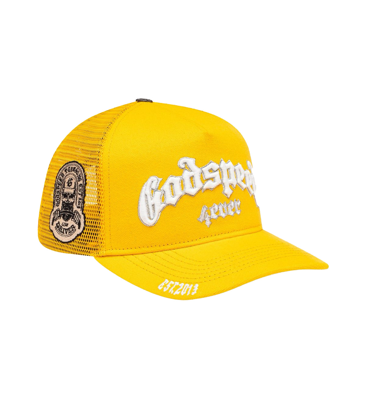 Godspeed Forever Trucker Hat Yellow