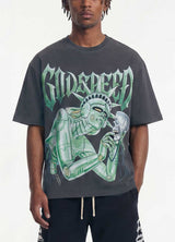 Godspeed Freedoms Protocol Tee Grey