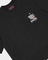 Godspeed GS Air Paris Pocket Tee Black, side view of the black pocket tee