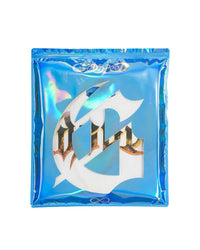 Godspeed GS Times NG Tee white, holographic blue Godspeed packaging bag with the Gothic G logo