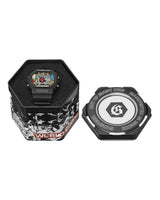 Godspeed GSWC Unity Chrono black, hexagonal collector tin with an engraved Out Of Many One lid