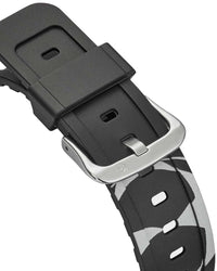 Godspeed GSWC Unity Chrono black, close-up of the strap keeper and steel buckle