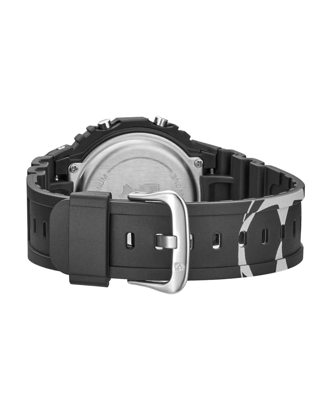 Godspeed GSWC Unity Chrono black, stainless steel buckle and caseback, rear view