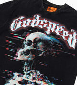 Godspeed Glitchy Tee Black front side