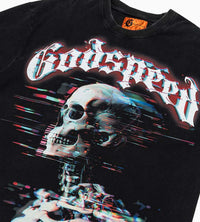 Godspeed Glitchy Tee Black front side