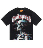 Godspeed Glitchy Tee Black