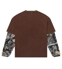 Godspeed Gone Fishing Layered L/S Tee Washed Brown