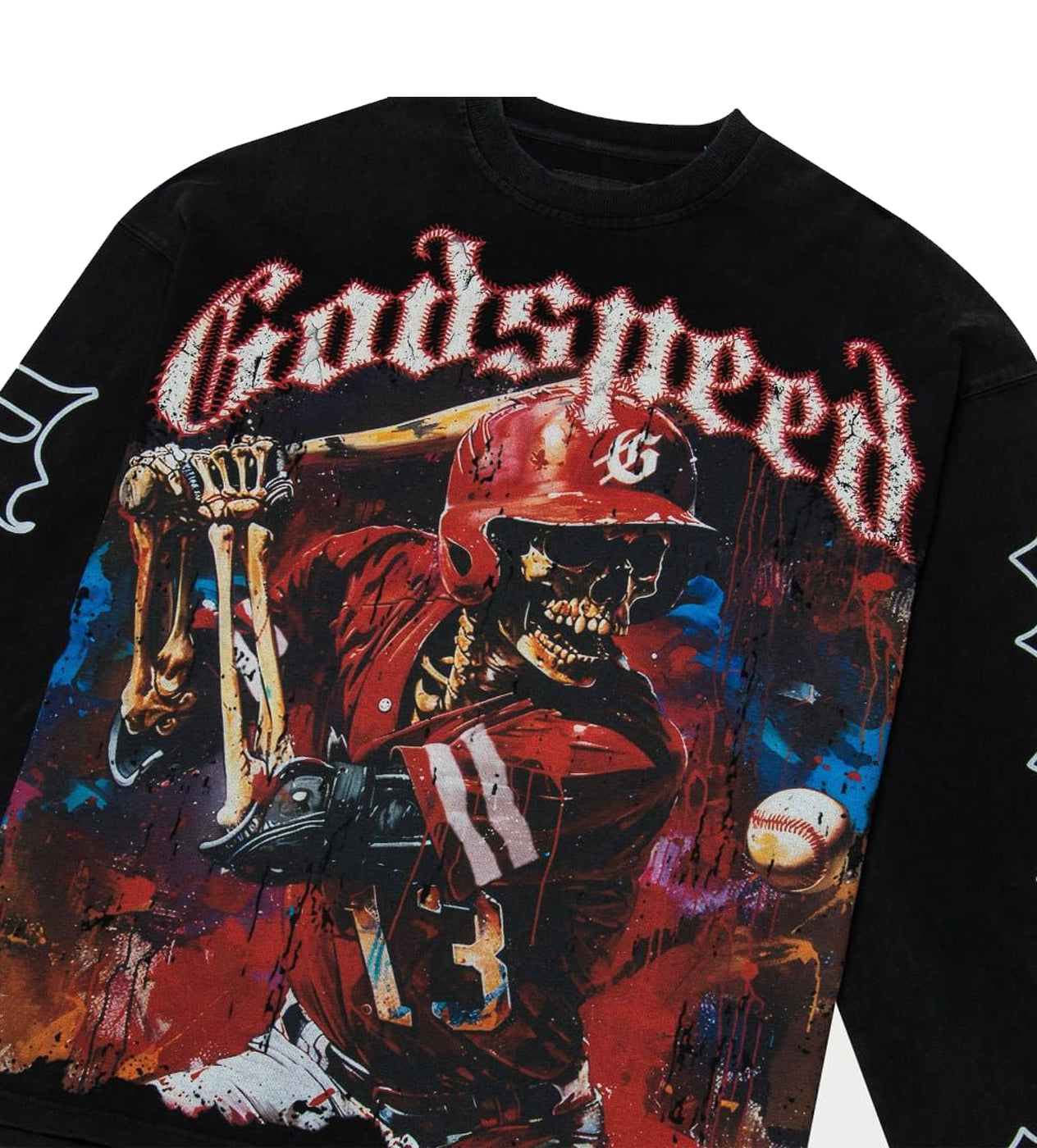 Godspeed Grandslam L/S Tee Washed Black – Restock AR