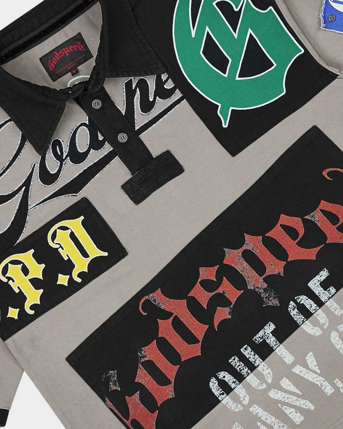 Godspeed Heritage Patchwork Polo Grey