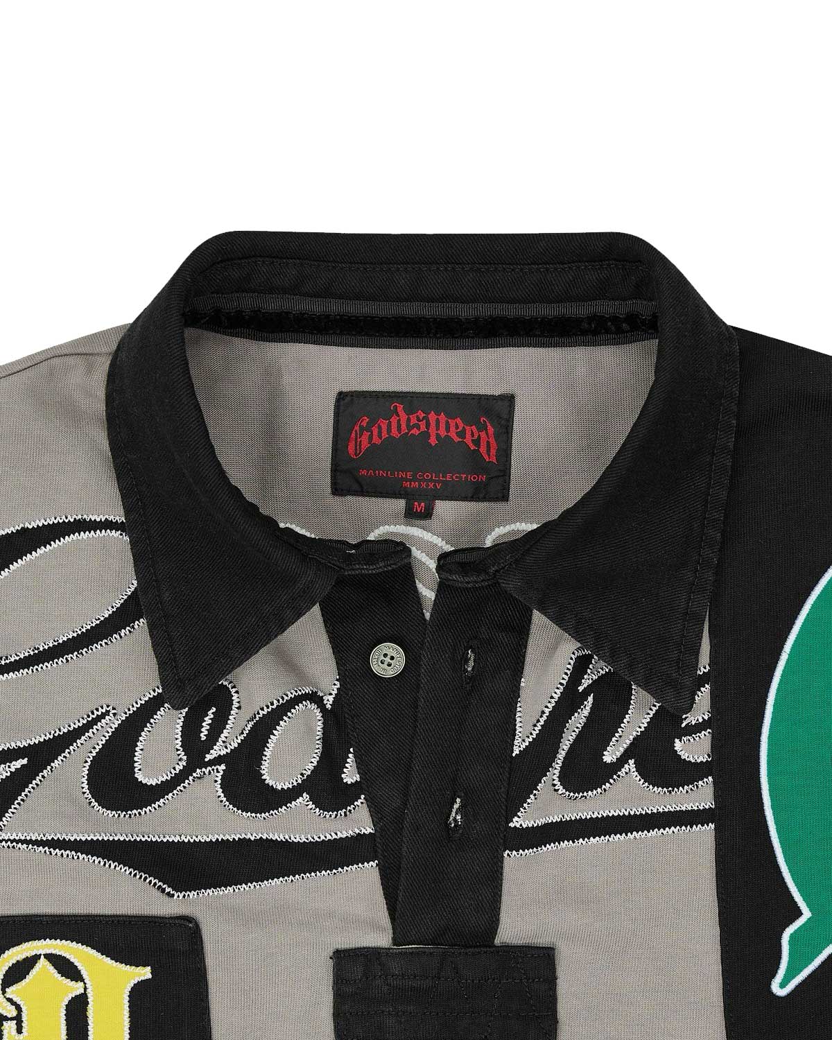Godspeed Heritage Patchwork Polo Grey
