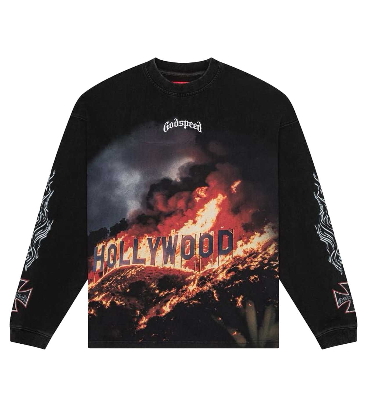 Godspeed Hollywood Inferno L/S Tee Black