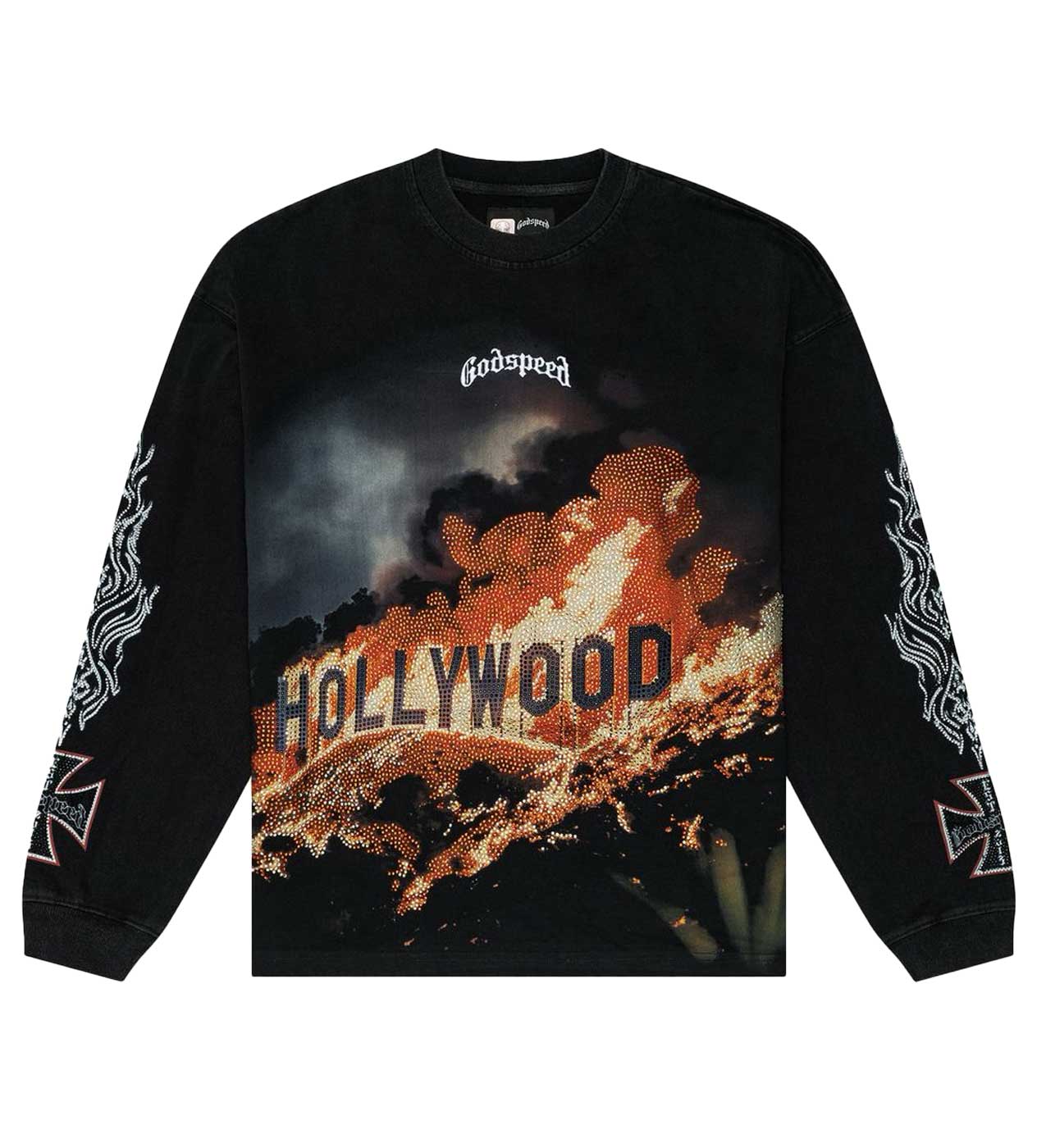 Godspeed Hollywood Inferno VVS L/S Tee Black Wash