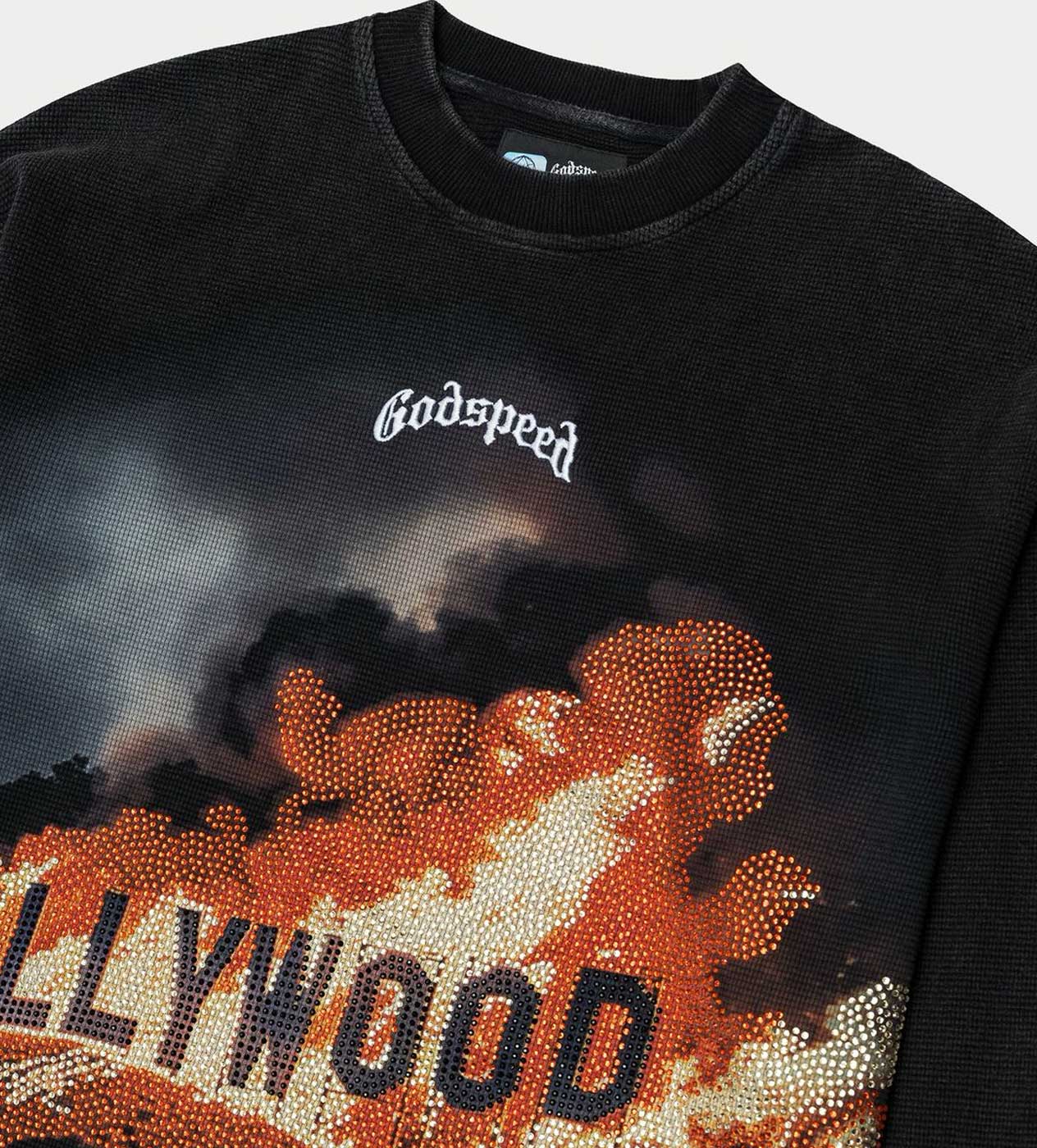 Godspeed Hollywood Inferno VVS L/S Tee Black Wash