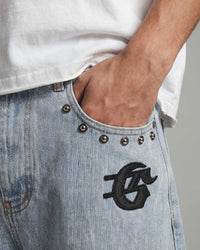 Godspeed Infinity Denim Shorts Blue Boom