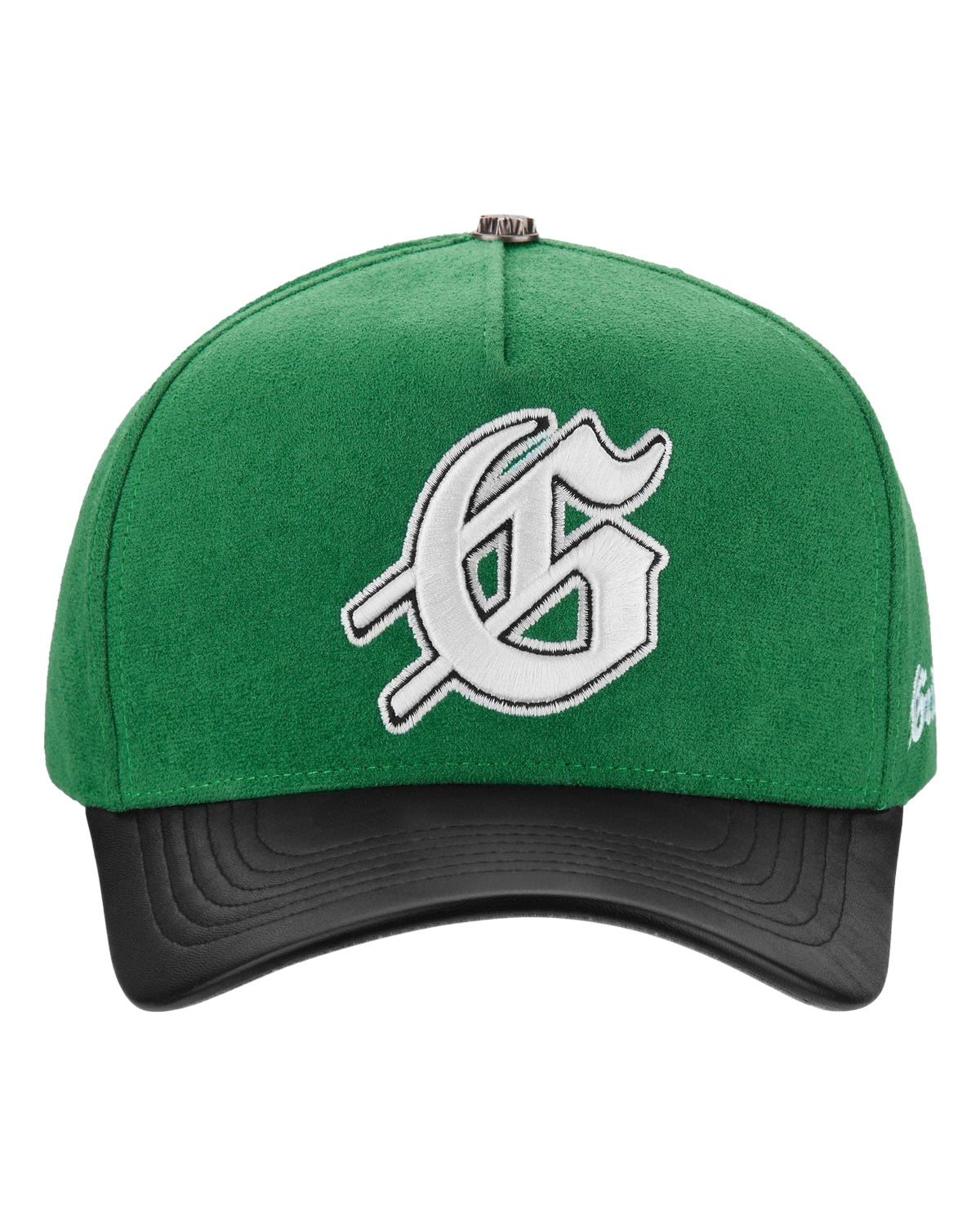 Godspeed Insignia Leather/Suede Hat Green/Black