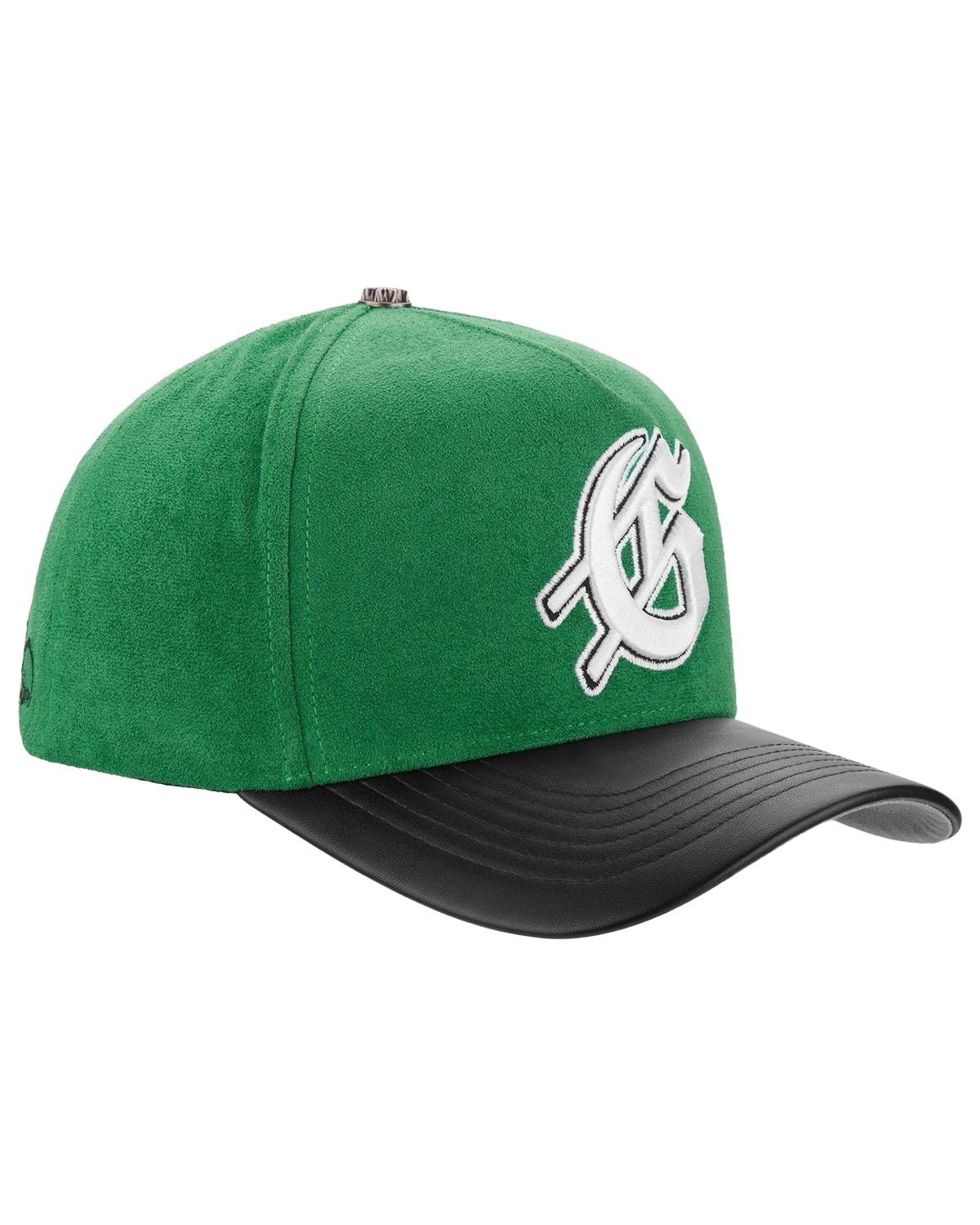 Godspeed Insignia Leather/Suede Hat Green/Black