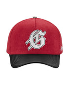 Godspeed Insignia Leather/Suede Hat Red/Black