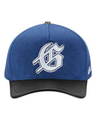 Godspeed Insignia Leather/Suede Hat Royal Blue/Black