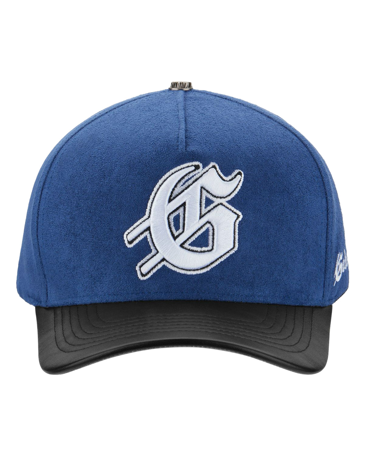 Godspeed Insignia Leather/Suede Hat Royal Blue/Black