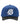 Godspeed Insignia Leather/Suede Hat Royal Blue/Black