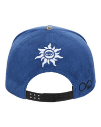 Godspeed Insignia Leather/Suede Hat Royal Blue/Black