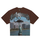 Godspeed JFK to MIA Tee Mocha