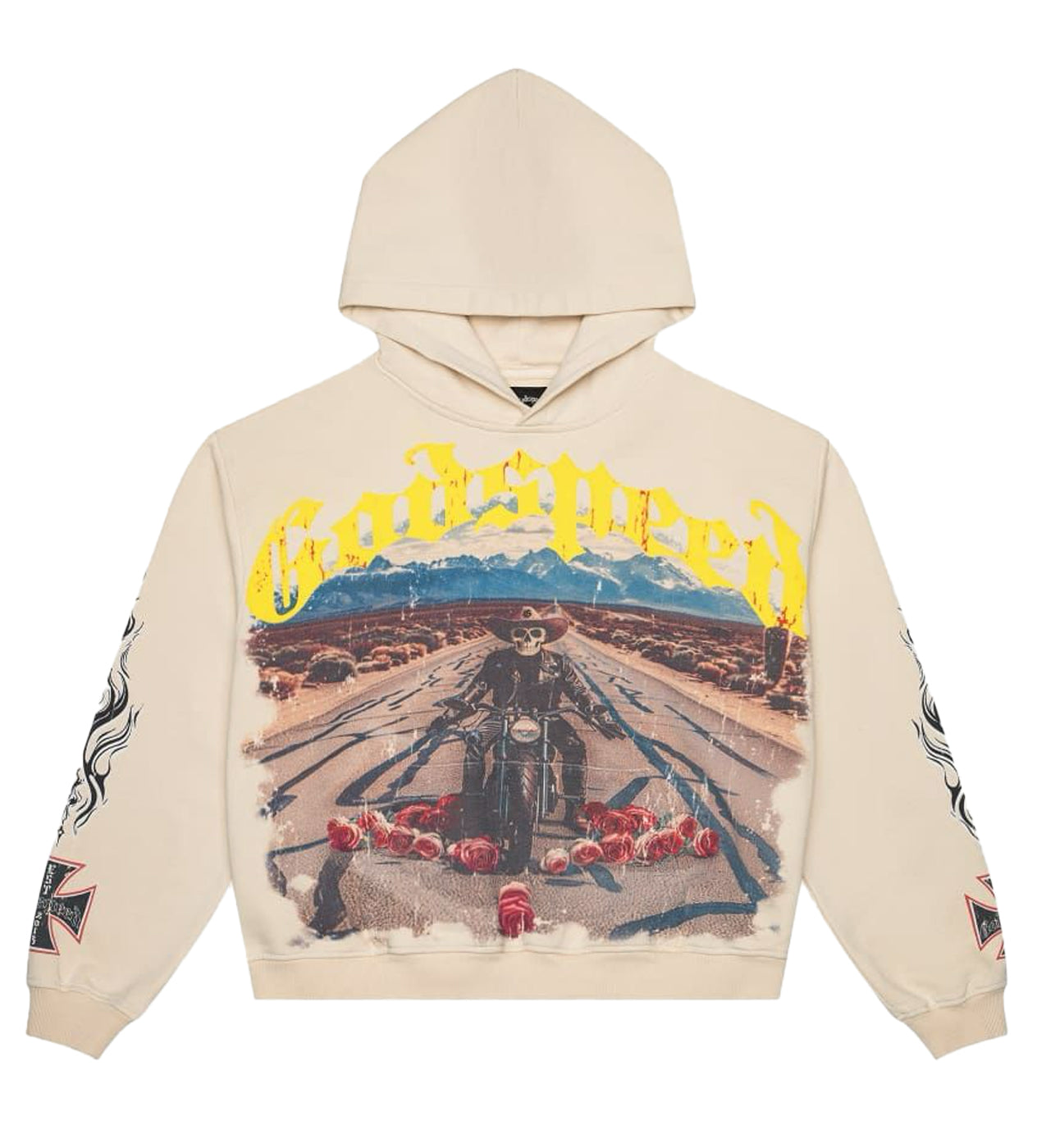 Godspeed Long Lonely Road Hoodie Bone