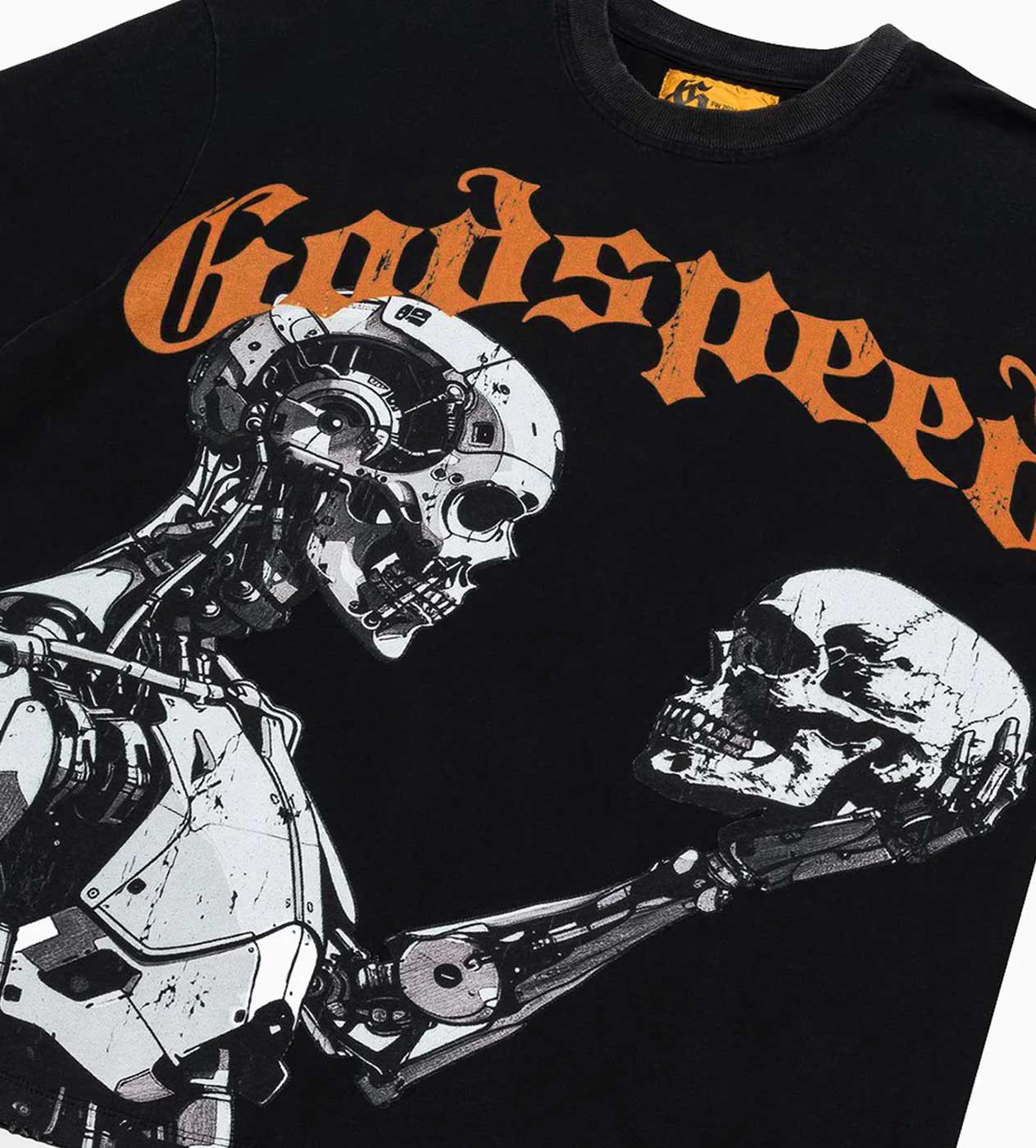 Godspeed Man VS AI Tee Black front side