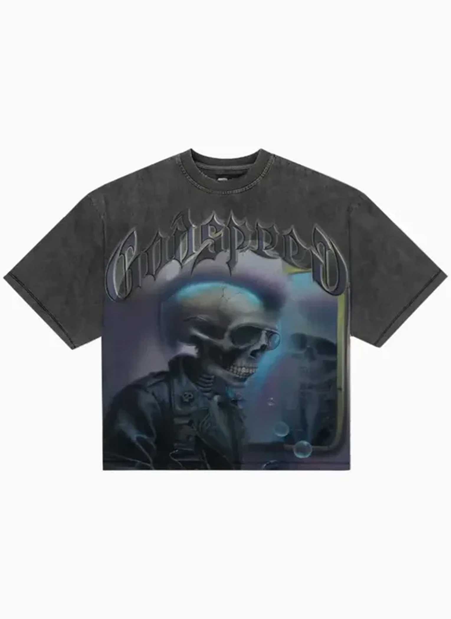 Godspeed Man in the Mirror Tee Grey Wash