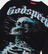 Godspeed Matrix Glitch L/S Tee Black