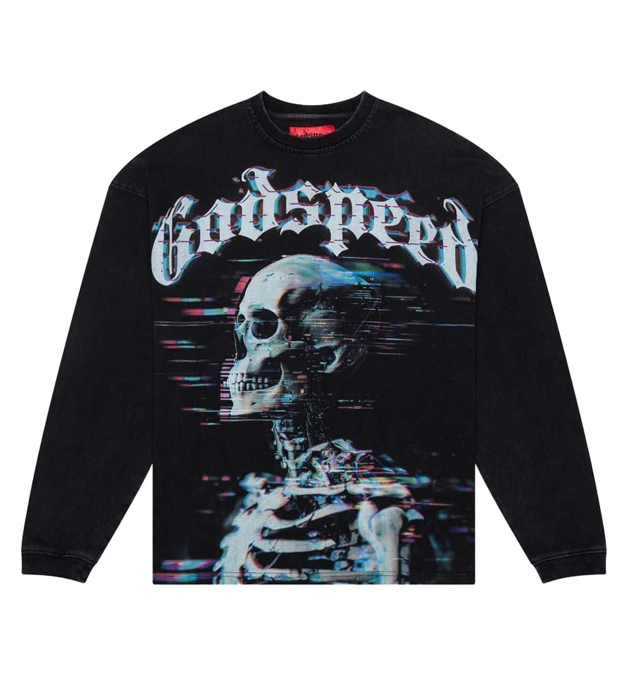 Godspeed Matrix Glitch L/S Tee Black