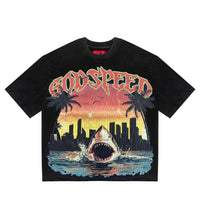 Godspeed Miami Shark Tee Black *Miami Exclusive*