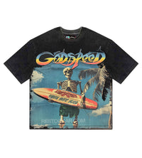 Godspeed Miami Surf Club Tee Washed Black