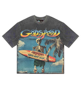 Godspeed Miami Surf Club Tee Grey Wash