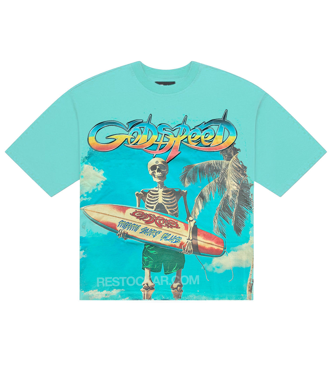 Godspeed Miami Surf Club Tee Teal