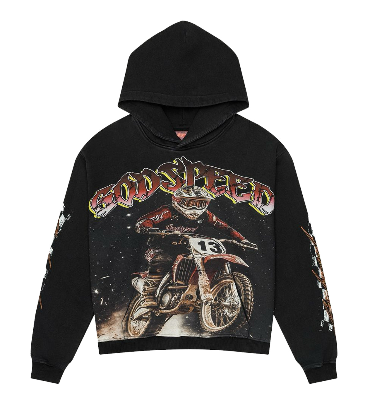 Godspeed Motocross Hoodie Black Wash