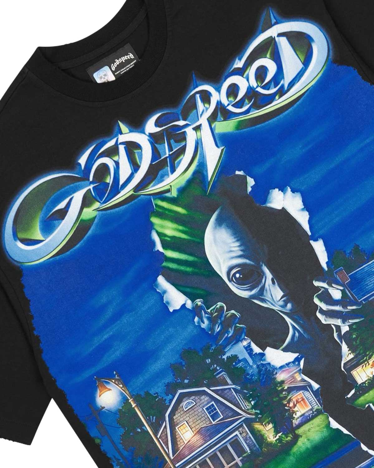 Godspeed Neighborhood Watch Tee Black – Restock AR