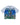 Godspeed Neighborhood Watch Tee blue, cotton tee with an alien tearing through a nighttime suburban street scene, front view