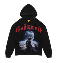 Godspeed No Looking Back Hoodie Black/Red front view