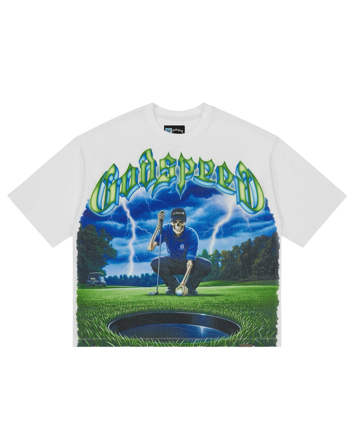 Godspeed No Mulligans Tee White