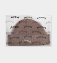 Godspeed OG Logo Emblem Beanie Brown Speckle