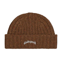 Godspeed OG Logo Emblem Beanie Brown Speckle