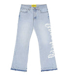 Godspeed OG Logo Flared Denim Printed Blue