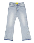 Godspeed OG Logo Flared Denim Stitched Blue