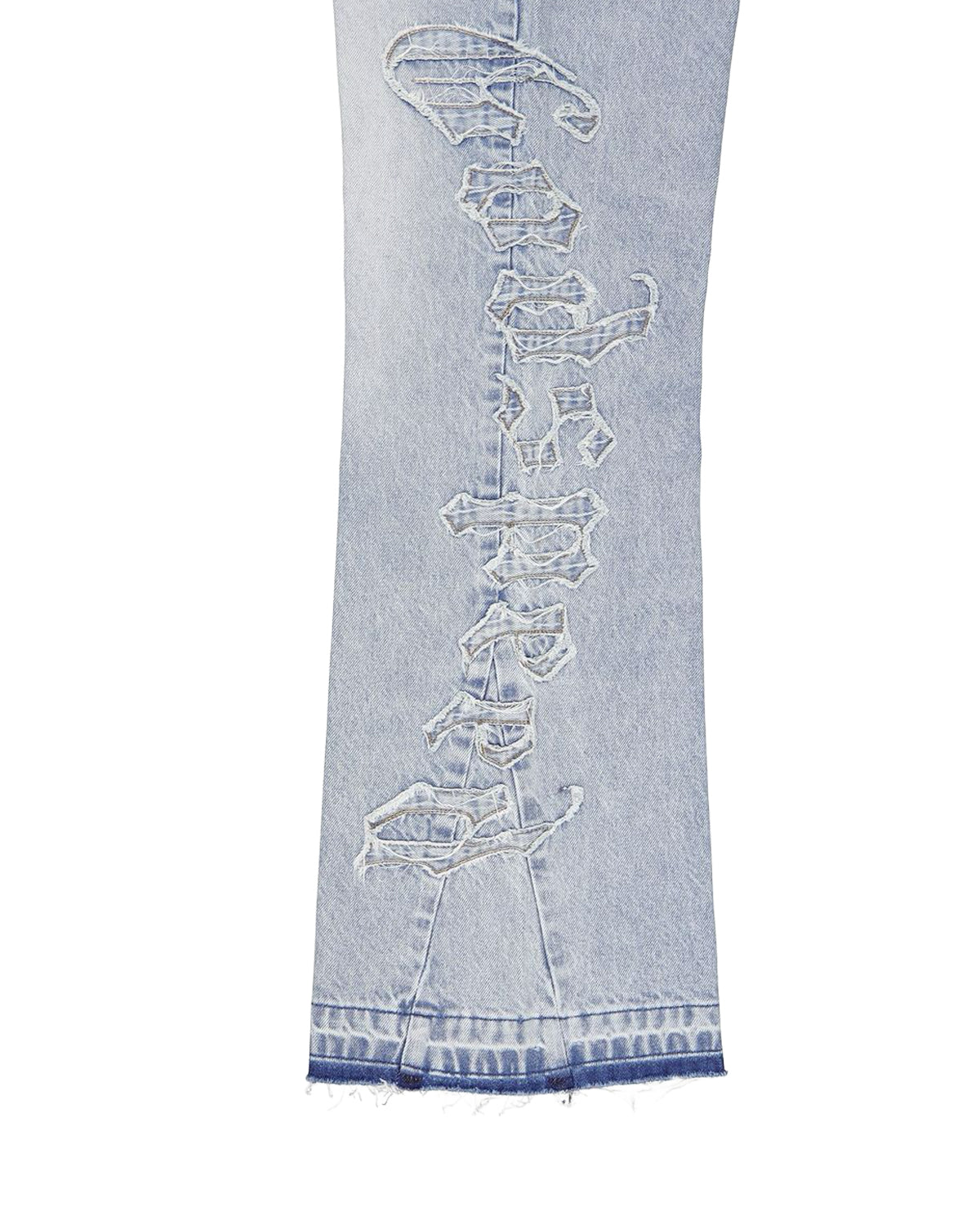 Godspeed OG Logo Flared Denim Stitched Blue